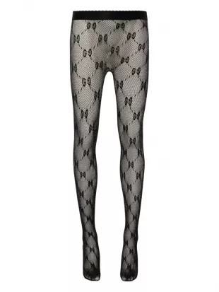 Gucci - GG Lurex-Detailed Knitted Tights