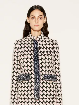 Fringed Tweed Jacket