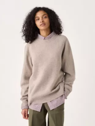 Lambswool Long Sleeve Crew Neck Sweater