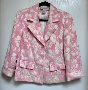 Vintage Pink Floral Blazer