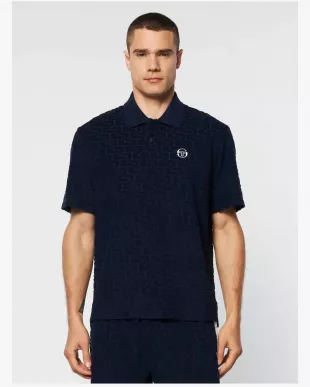 Livata Monogram Polo in Maritime Blue