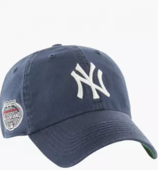 47 Brand New York Yankees Adjustable Cap - Brown Relaxed Fit, Garment Washed Cotton, Self Fabric Strap