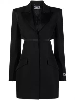 Cut-Out Wool Blazer