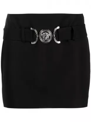 Medusa Buckle Mini Skirt