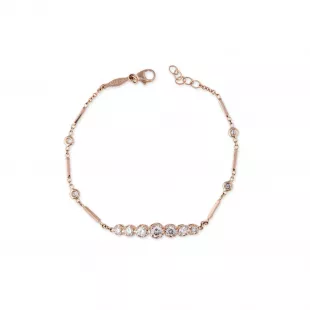 7 Diamond Kate Smooth Bar Bracelet