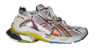 Grey & Multicolor Runner Sneakers