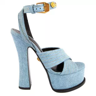 Denim Platform Sandals