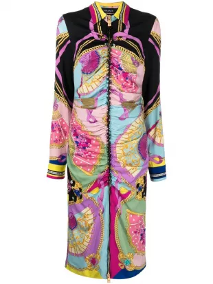I Ventagli Midi Shirt Dress