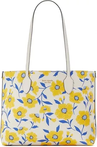 Bleecker Sunshine Floral Printed PVC Large Tote