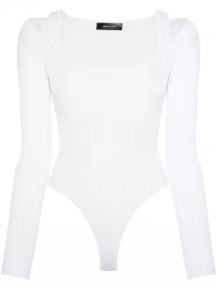 Strapped Long Sleeved Bodysuit