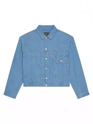 Light Wash Blue Denim Jacket