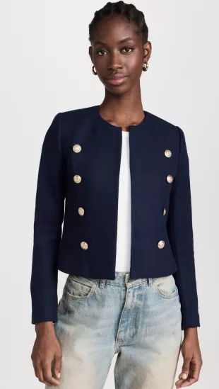 True Collarless Jacket