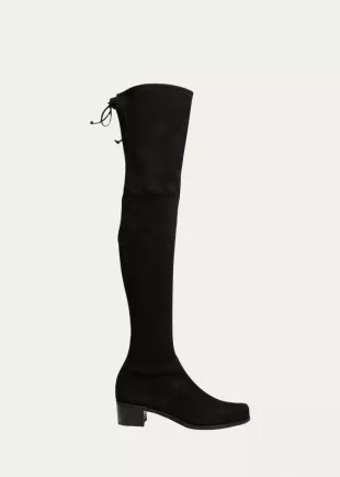 Tieland Suede Over-The-Knee Boots