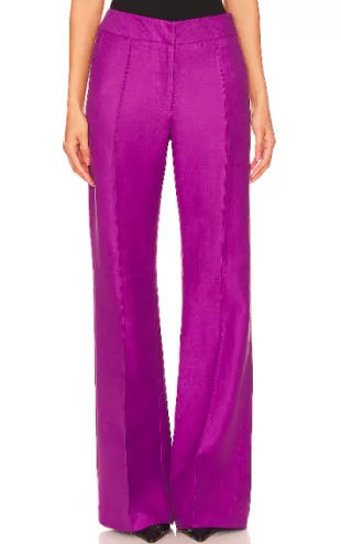 Wide Leg Pintuck Trouser