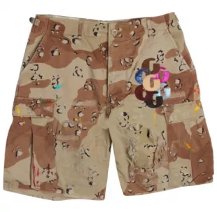 Gallery Dept. - Beige Camo G Patch Cargo Shorts