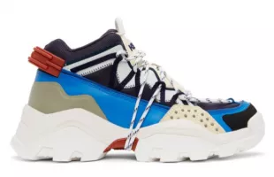 Blue & White Inka Sneakers