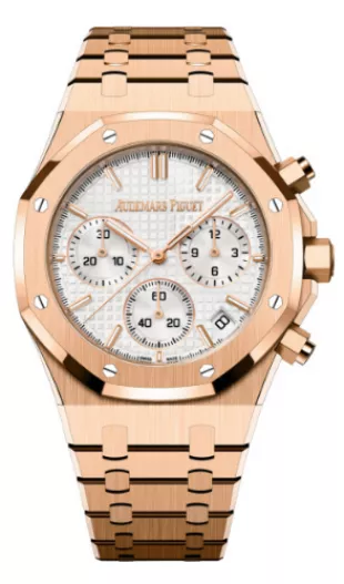 Rose Gold & White Royal Oak Chronograph
