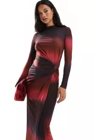 Daska High Neck Maxi Dress