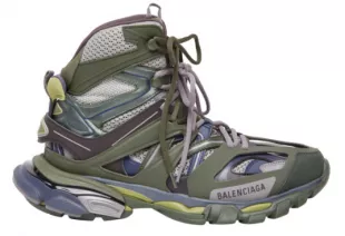 Olive Green Track Hike Sneakers