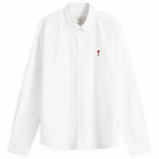 Alexander Mattiussi Men's Button Down Logo Oxford Shirt Blue