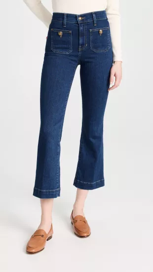 Jean Carson High Rise Ankle Flare Jeans
