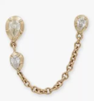 Graduated Teardrop Sophia Diamond Earring