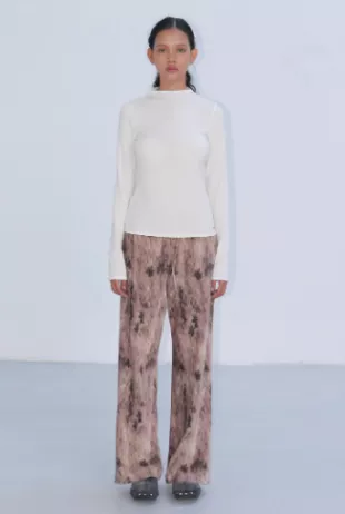 Enor★SMUDGE VELOUR BANDING PANTS - BEIGE MUSINSA | EN OR SMUDGE VELOUR BANDING PANTS - BEIGE
