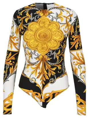 Baroque Print Bodysuit