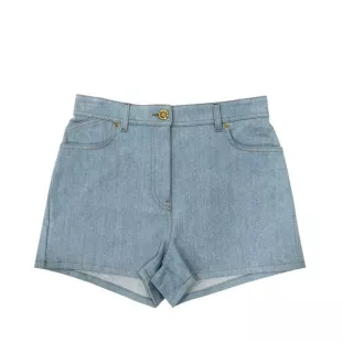Patchwork Denim Shorts