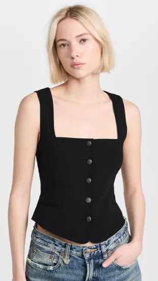 Mariana Italian Crepe Vest