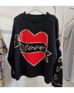 The Young Hearts Jumper - Black