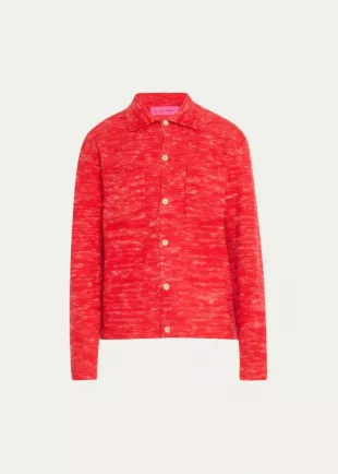 Red Heathered Jasper Overshirt