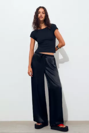 Flowing Satin Pants