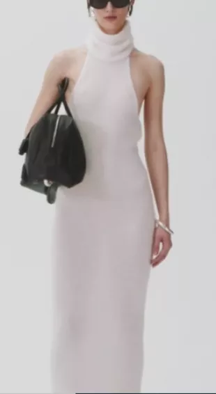 Magda Butrym Mohair Halter Dress worn by Jennifer Lopez at Unstoppable  London Premiere on November 5, 2024 | Spotern