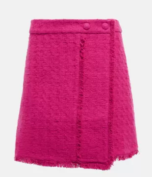 White Label Cotton Boucle Miniskirt