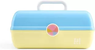Makeup Caboodle In Sky Blue & Lemon Yellow