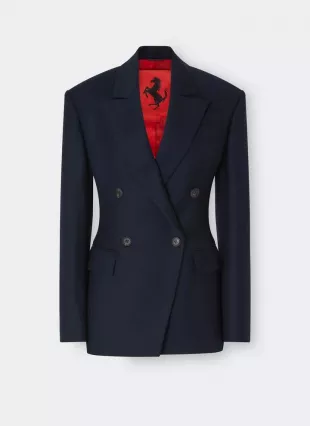 Blazer in Foule Wool