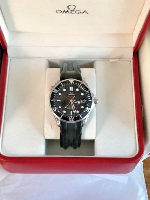 Omega Seamaster Professional Co Axial 300m Black Wave 41mm Boxed   NO RESERVE  | eBay