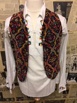 1960 ' s original tapisserie Vintage gilet petit gratuit Royaume Uni & frais de port pas cher dans le monde entier