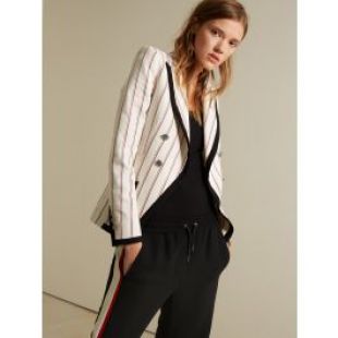 Veste rayée en coton