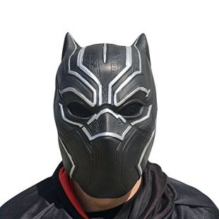 thematys Masque de panthère Noire - Parfait pour Le Carnaval et Halloween - Costume Adulte - Latex, Unisexe Taille Unique