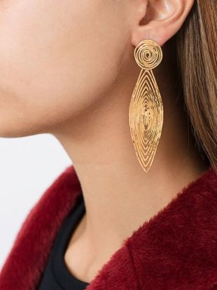 Boucles D'oreilles Plaqué Or 24ct