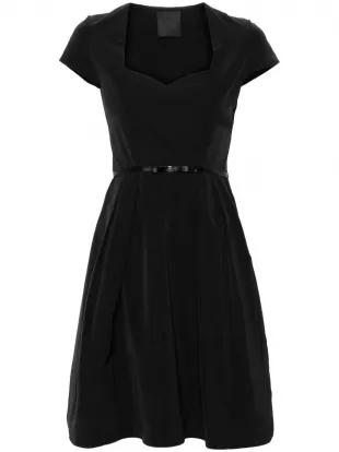 Robe Courte à Nœud 4G | Noir