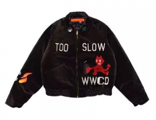 Dark Brown Velour Too Slow Jacket