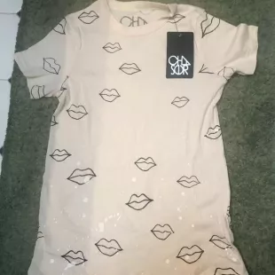 Multi Lips Printed T-Shirt