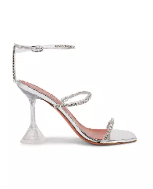 Gilda Metallic Crystal Two Band Sandals