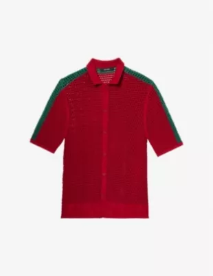 Petiri Relaxed-Fit Cotton-Crochet Shirt