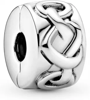 Knotted Hearts Clip Charm