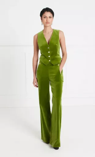 Clove Velvet Waisted Trousers