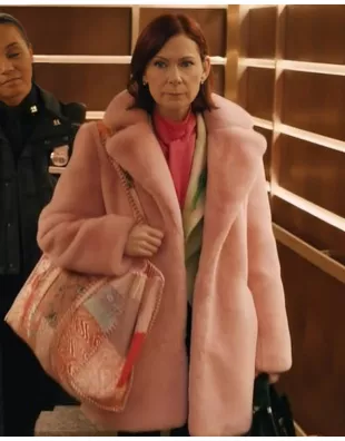 Elsbeth S02 Carrie Preston Pink Fur Coat